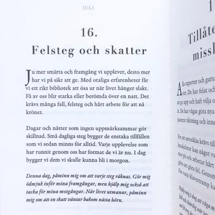 Bok "Ord för dagen 365 texter för styrka och sinnesro" - Sofia Sivertsdotter
