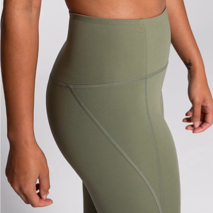 Yogaleggings High Rise Long Olive - Girlfriend Collective