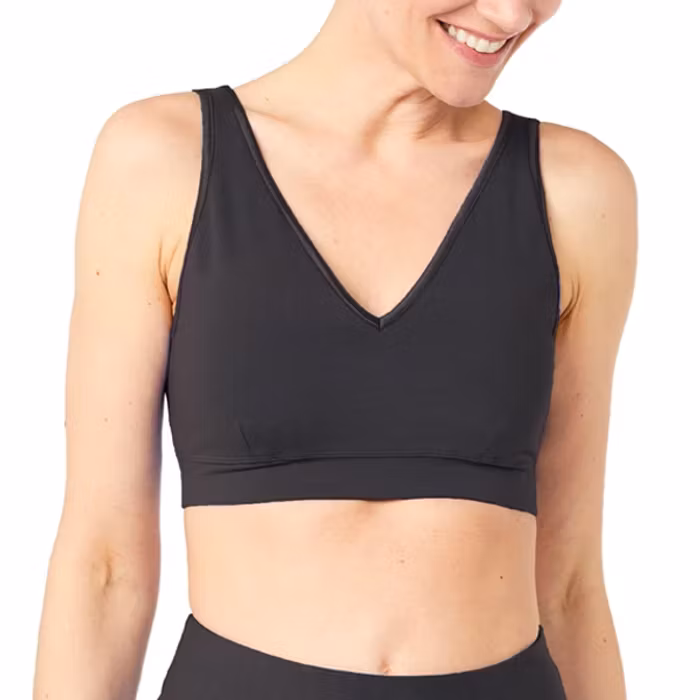 Sport-BH V-Neck Black - Mandala