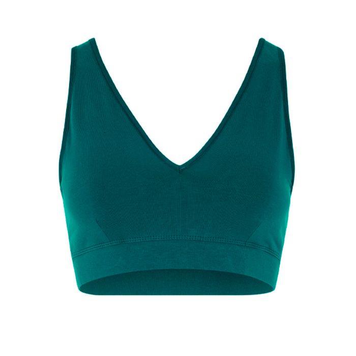 Sport-BH V-Neck Tropical Green - Mandala