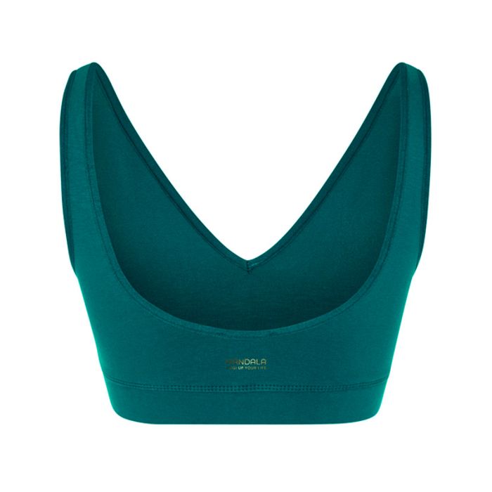 Sport-BH V-Neck Tropical Green - Mandala