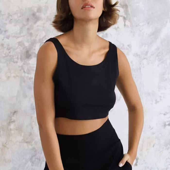 Yogatopp Warrior Black - Indigo Luna
