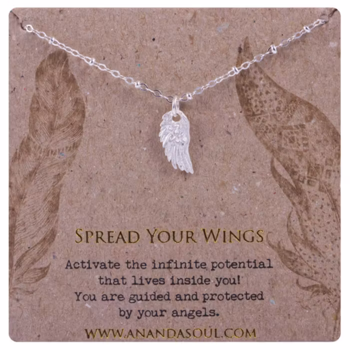 Halsband "spread Your Wings" silver från Ananda Soul