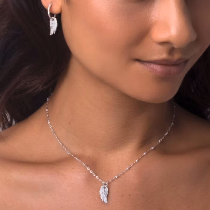 Halsband "spread Your Wings" silver från Ananda Soul