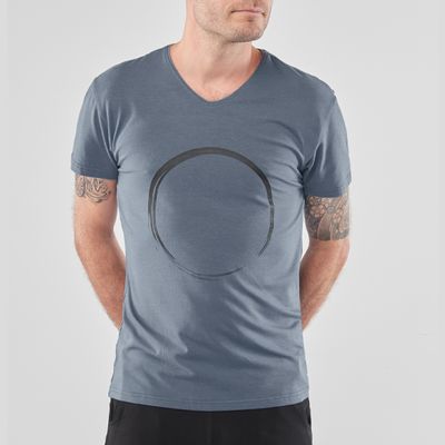T-shirt Moksha Zen Green Earth (blå/grå) - Renegade Guru