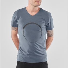 T-shirt Moksha Zen Green Earth (blå/grå) - Renegade Guru
