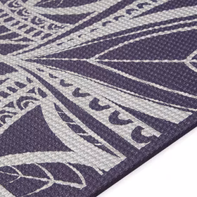 Yogamatta 6mm Aubergine Medallion - Gaiam Yogamatta 6mm Aubergine Medallion - Gaiam