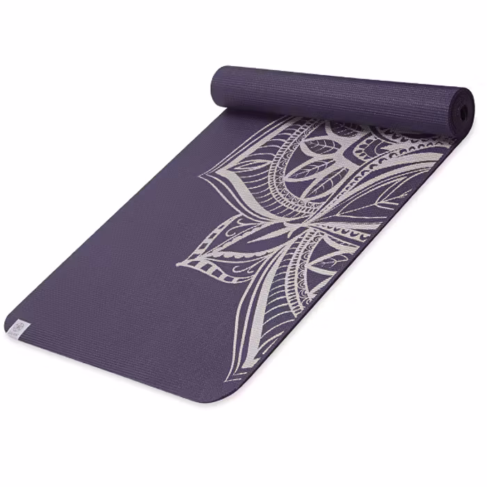 Yogamatta 6mm Aubergine Medallion - Gaiam