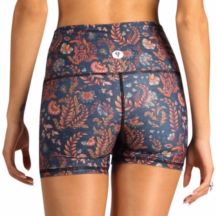 Yogashorts Joey Festival Denim Floral - Yoga Democracy