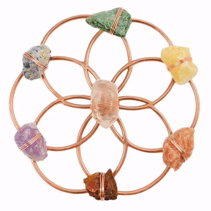 Chakra Balancing Flower of Life Healing grid Rosé- Ariana Ost