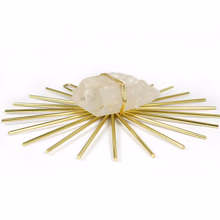 Kristall Healing grid Quartz Sunburst Gold - Ariana Ost