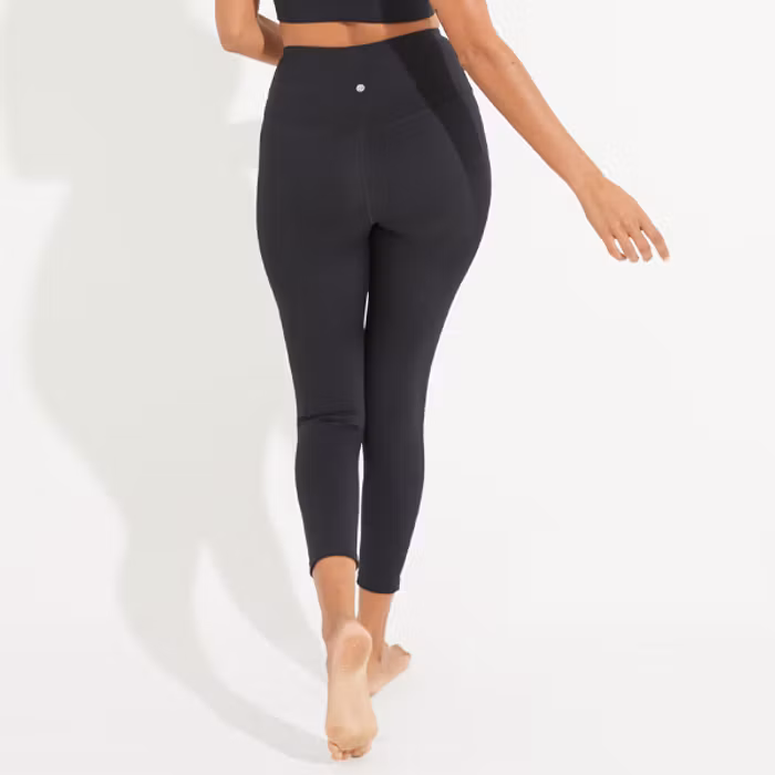 Yogaleggings High Waist Black 7/8 - Dharma Bums