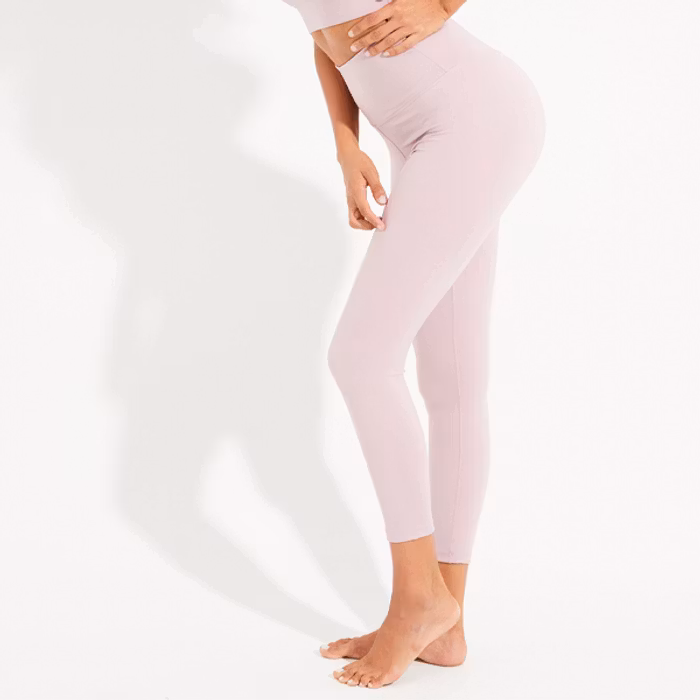 Yogaleggings High Waist Dust Mauve 7/8 - Dharma Bums