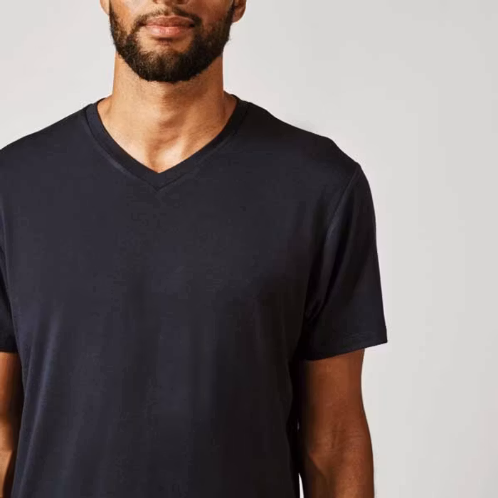 T-shirt Bill v-neck Darkblue - Movesgood