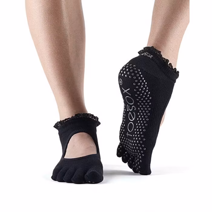 Yogastrumpor Fulltoe Bella Grip Midnight Lace  - ToeSox