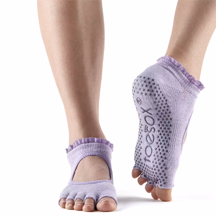 Yogastrumpor Halftoe Bella Grip Blossom lace - Toesox