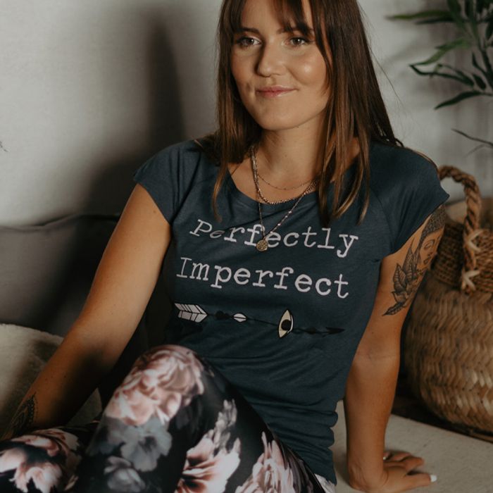 T-shirt Perfectly Imperfect Denim Blue - Soul Factory