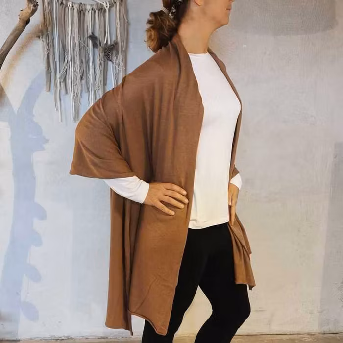 Sjal Mirja Big & Soft Cognac - Movesgood