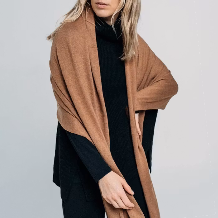 Sjal Mirja Big & Soft Cognac - Movesgood