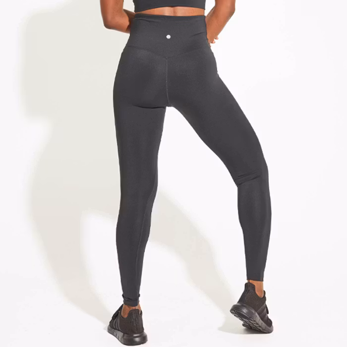 Yogaleggings High Waist Black Full Length - Dharma Bums
