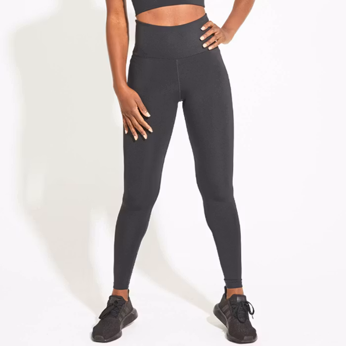Yogaleggings High Waist Black Full Length - Dharma Bums