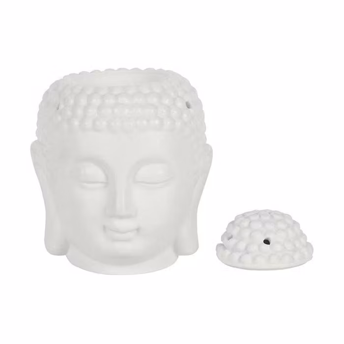 Aromalampa Buddha vit