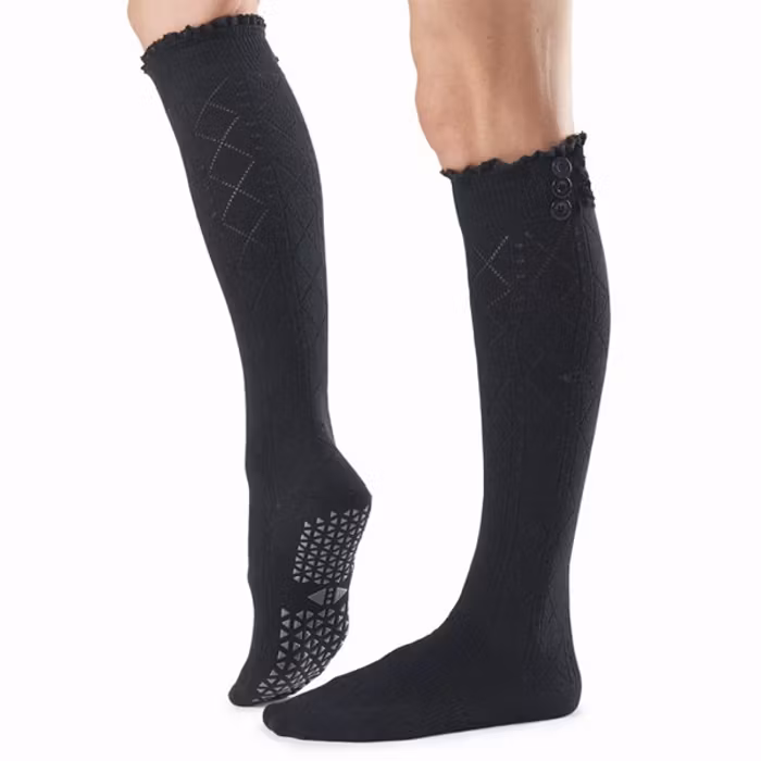 Yogastrumpor Knee High Selah Grip Tavi Ebony - Tavi Noir