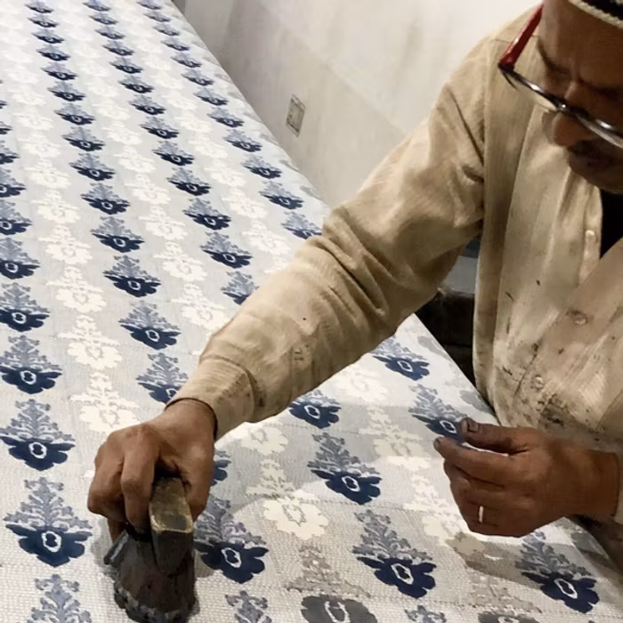 Meditationskudde Chattra Zafu "Navy Monsoon" - Chattra