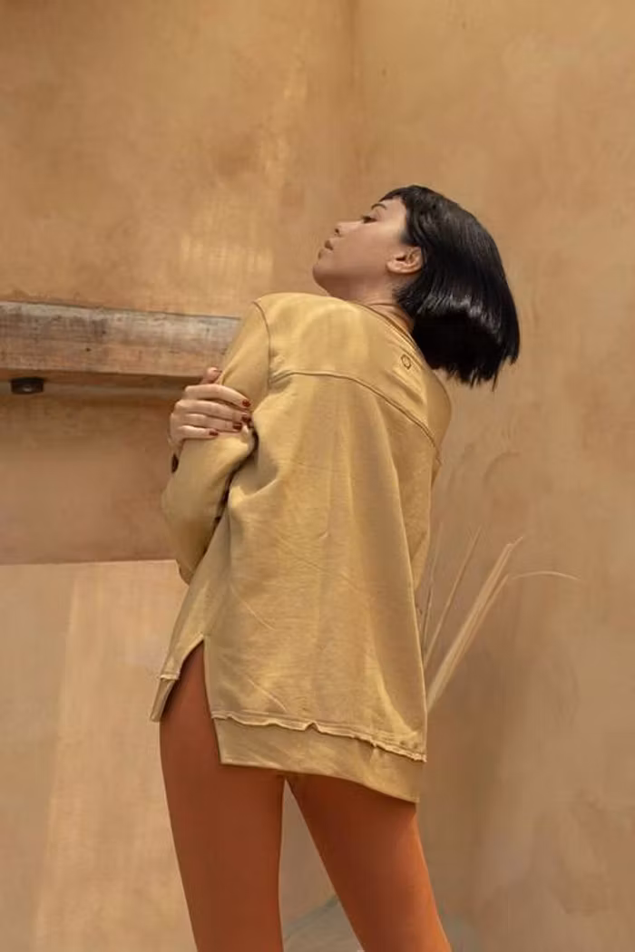 Sweatshirt Ananda crew caramel - Indigo Luna