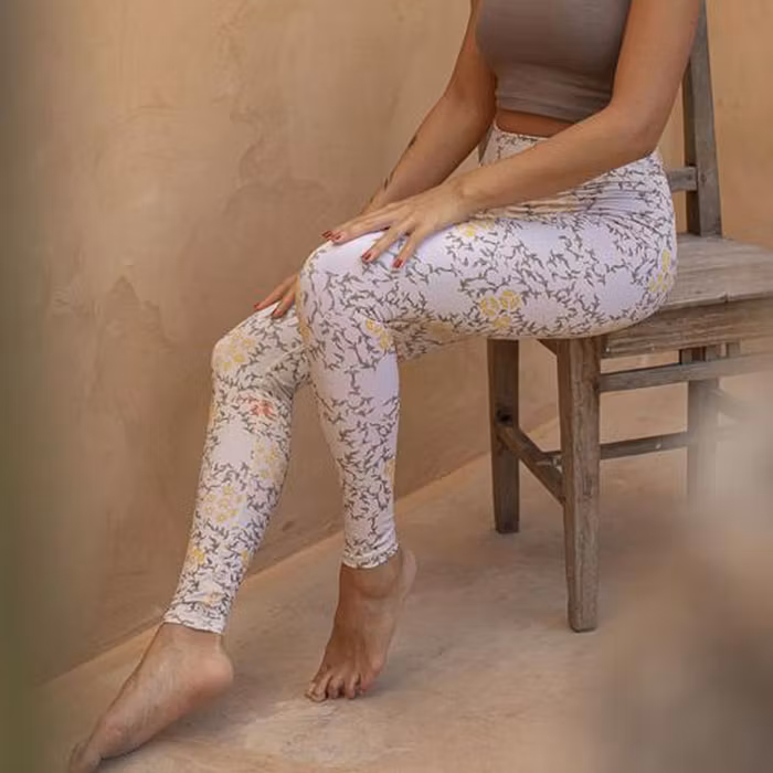 Yogaleggings Batik Sari Shell - Indigo Luna