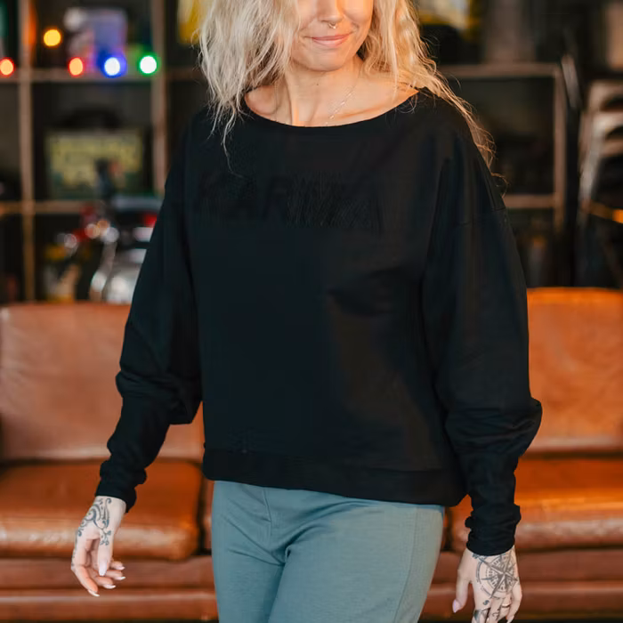 Tröja Sweater Puff "Karma" Black - Soul Factory
