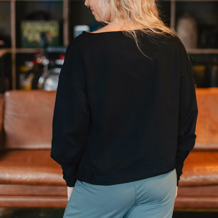 Tröja Sweater Puff "Karma" Black - Soul Factory