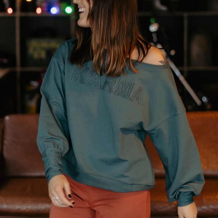 Tröja Sweater Puff "Karma" Balsam Green - Soul Factory