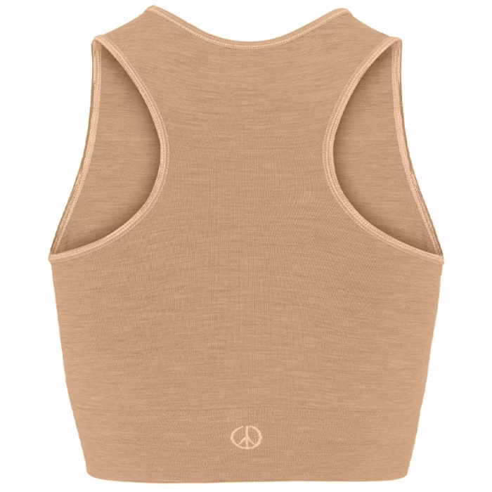 Seamless Crop Top Camel - Moonchild Yogawear