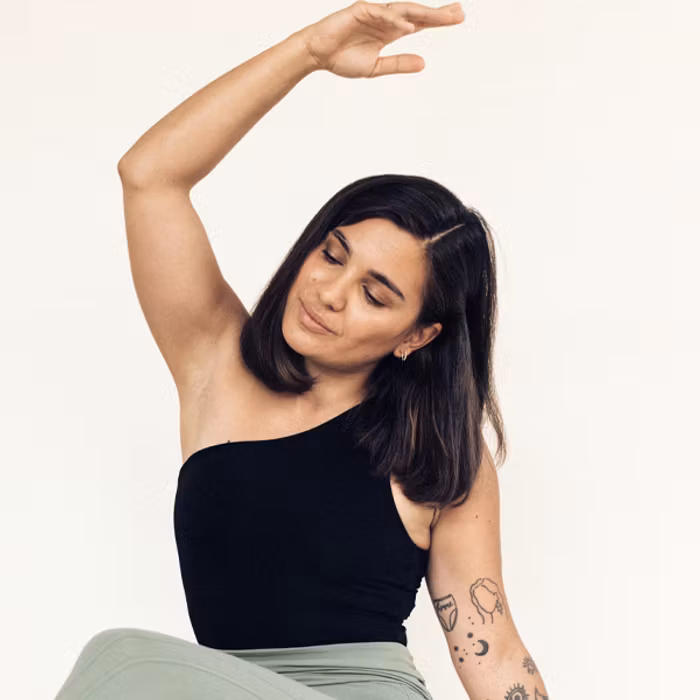Yogalinne One Shoulder Top Black - Mandala