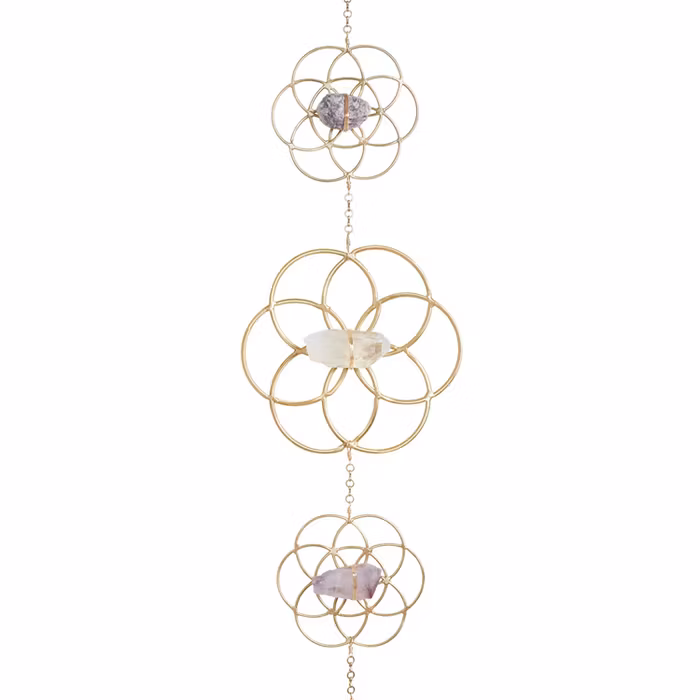 Väggdekoration Flower of Life Gold - Ariana Ost