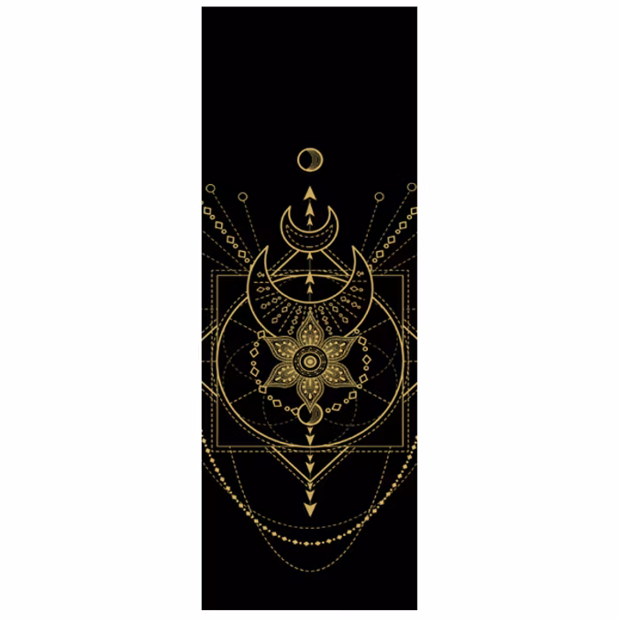 Yogamatta Sacred Extra Thick Black 6mm - Love Generation