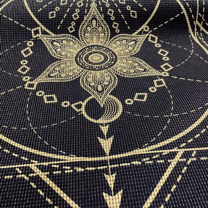 Yogamatta Sacred Extra Thick Black 6mm - Love Generation