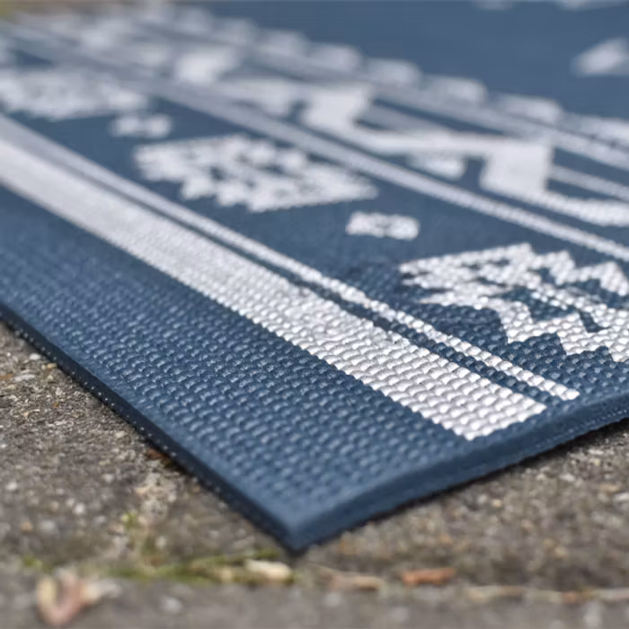 Yogamatta Tribal Extra Thick Dark Blue 6mm - Love Generation
