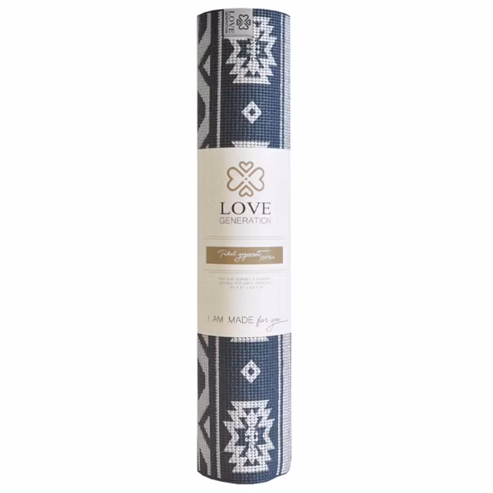 Yogamatta Tribal Extra Thick Dark Blue 6mm - Love Generation