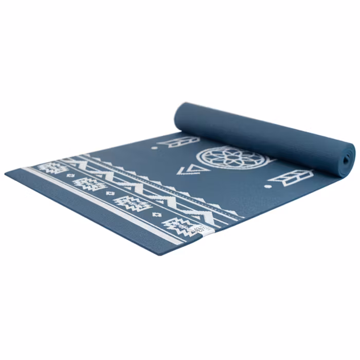 Yogamatta Tribal Extra Thick Dark Blue 6mm - Love Generation