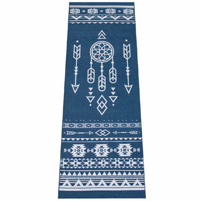 Yogamatta Tribal Extra Thick Dark Blue 6mm - Love Generation