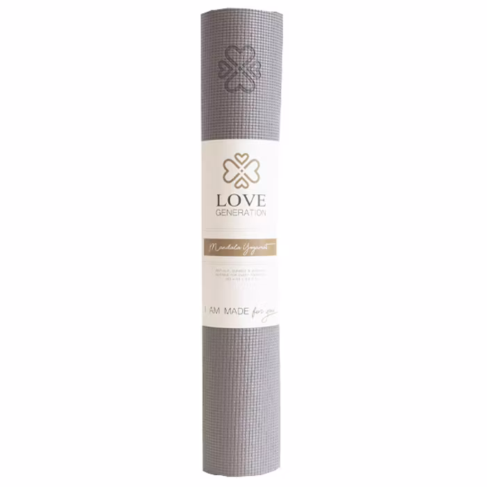 Yogamatta Mandala Warm Grey 4mm - Love Generation