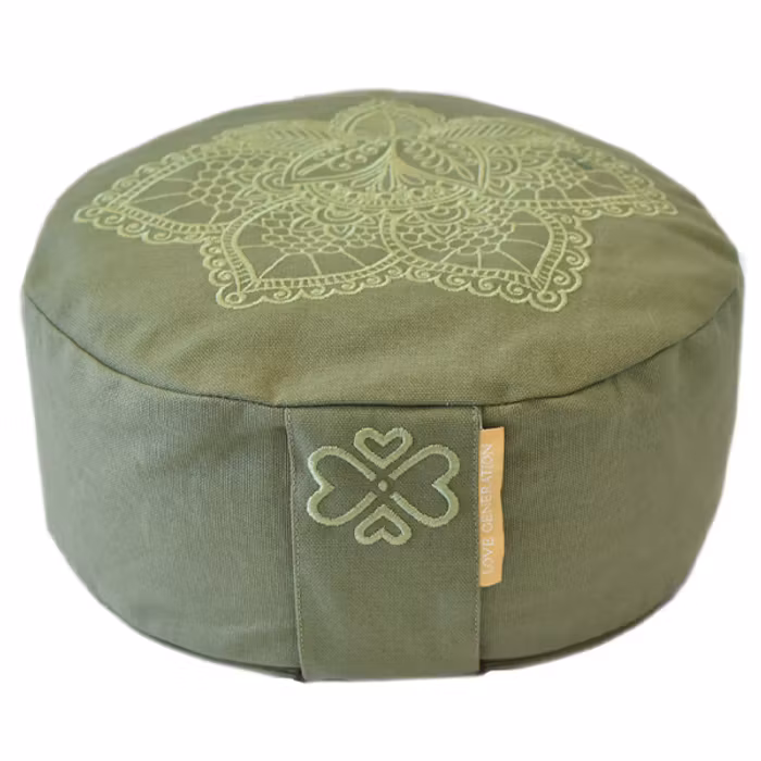 Meditationskudde Lotus Olive Green - Love Generation