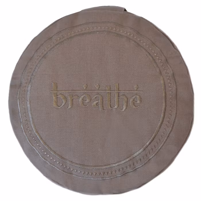 Meditationskudde Breathe Warm Grey - Love Generation