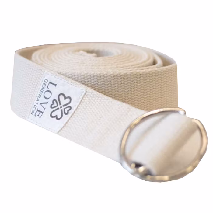 Yogabälte Cotton White - Love Generation