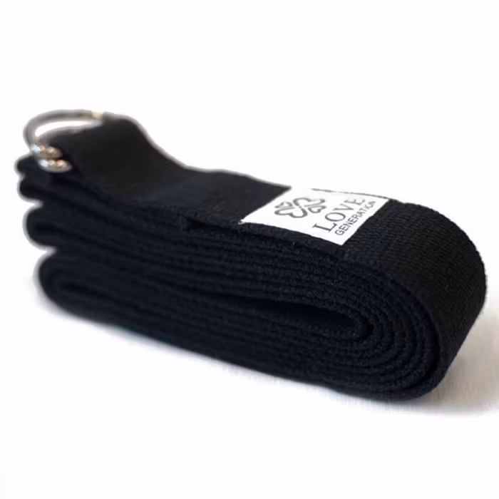 Yogabälte Cotton Black - Love Generation