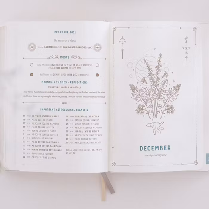 Kalender 2021 Astrological Planner White - Magic of I
