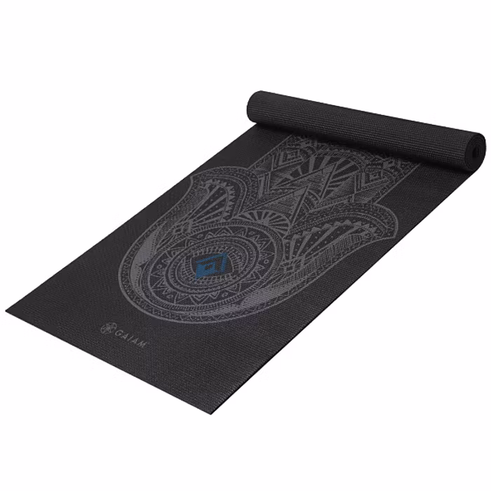 Yogamatta 4mm Grey Hamsa - Gaiam