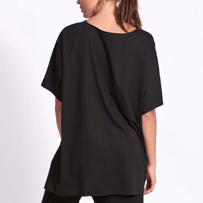 Yogatröja Oversized Drape Tee Black - Dharma Bums
